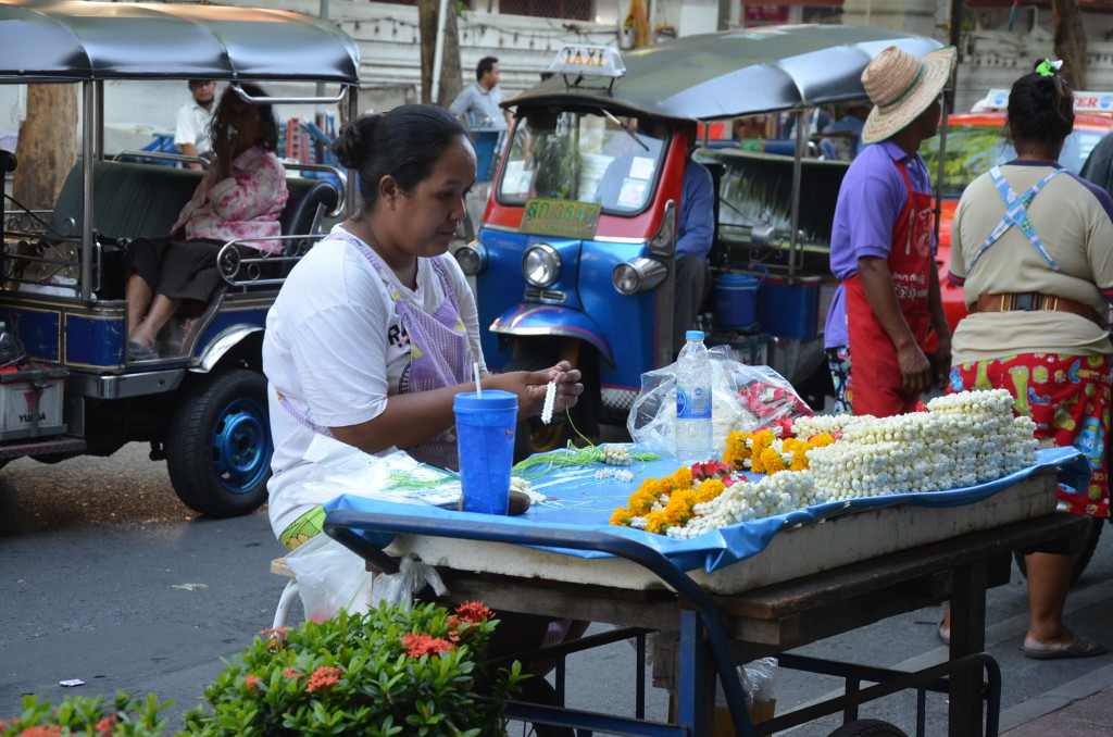 The traditional side of life in Bangkok, Thailand